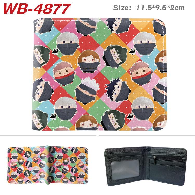 Jujutsu Kaisen Anime Wallet Gojo Satoru Yuji Itadori Print Short Bifold Card Holder Coin Purse PU Leather for Men Women 1pcs