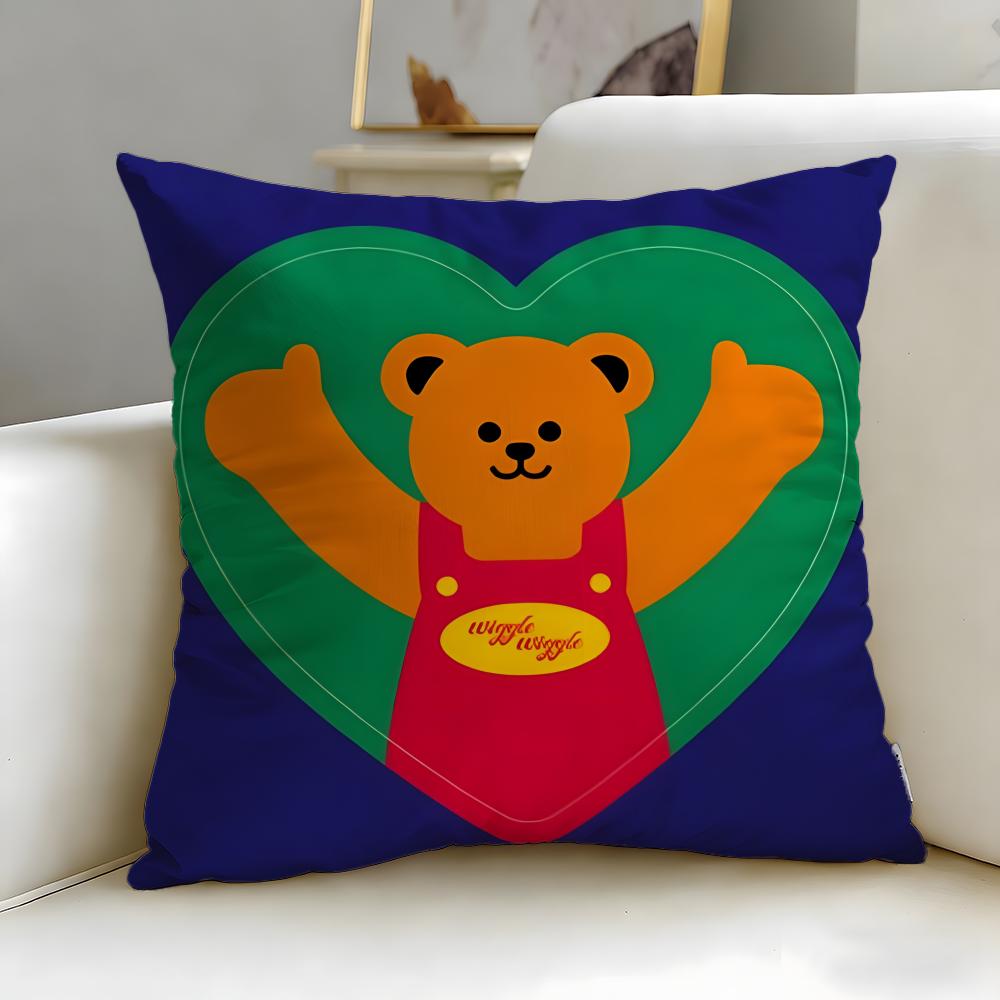 Beliebte Marke wiggle wiggle Kissenbezug Weich Leicht zu waschen Kissenhülle Vielseitig für Sofa Bett Reise und Büro
