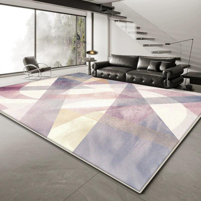 Tappeti Geometrici Nordici Grandi per Decorazione Soggiorno Casa Divano Tavolini da Caffè Tappeto 200x300 Camera da Letto Comodino Morbido Tappetino Antiscivolo