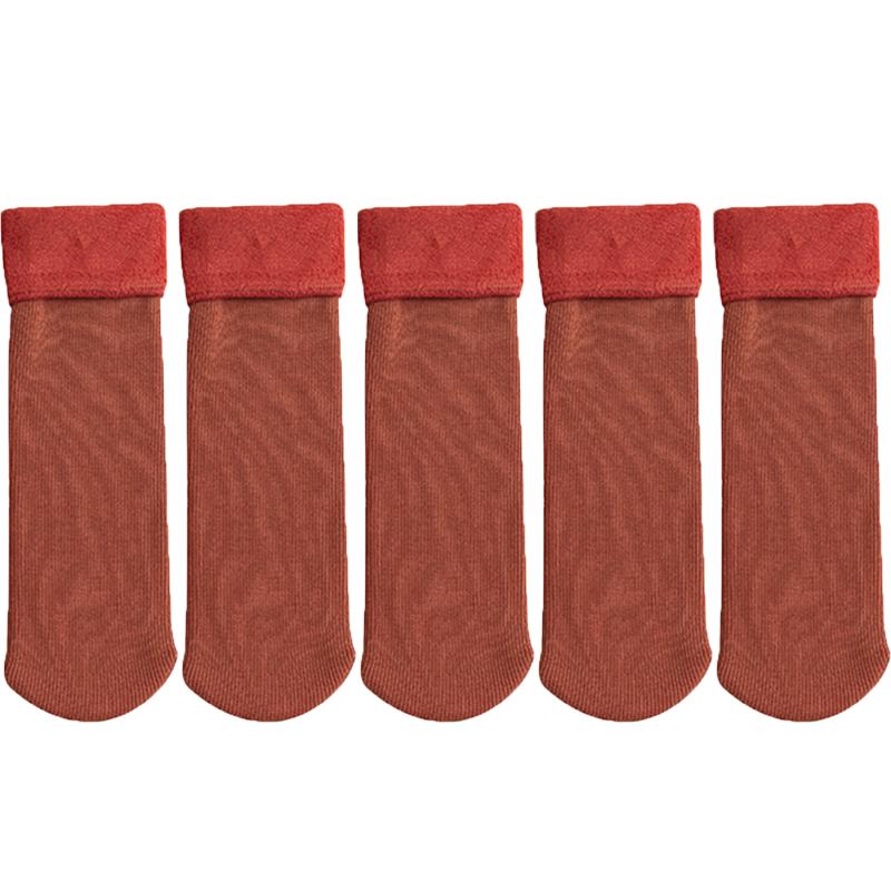 Women's Thicken Thermal Socks Snow Stocking Winter Warm Cashmere Socks Velvet Wool Self-Heating Boot Home Sleeping Socks