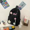 Star Pattern Backpack Large Capacity Shoulders Bag Student Commute Gift Tourism