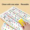 Visual tracking focus and attention training card,color and number recognition, ideal memory improvement,perfect children's gift