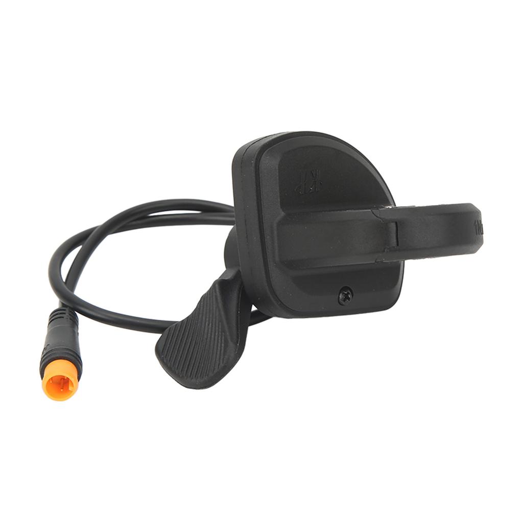 Elektrisches Fahrrad Daumenbeschleuniger Reaktionsschneller Bike Umbau Trigger Gasgriff mit Wasserdichtem Stecker für 22,2 mm Lenker