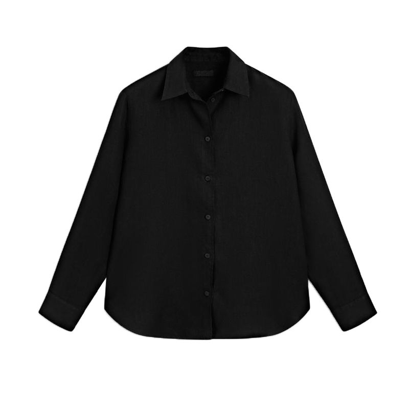 MD Spring and Summer New Women Clothes High-Tech Sense and Diligent Style All-Match Elegant Linen Blend Long Sleeve Shirts 5130530