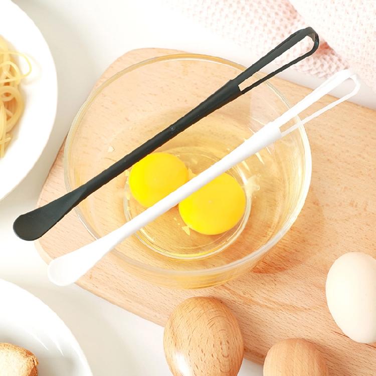 Multifunctional Hand Egg Beater Stirrer Baking Blenders Tool Double Head Whisk with Small Spoon Cream Stirring Stick