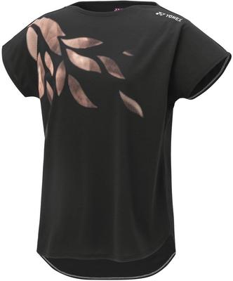 Kurzarm Dry Schwarz S [Yonex] Hemd, Damen T-Shirt, (007)