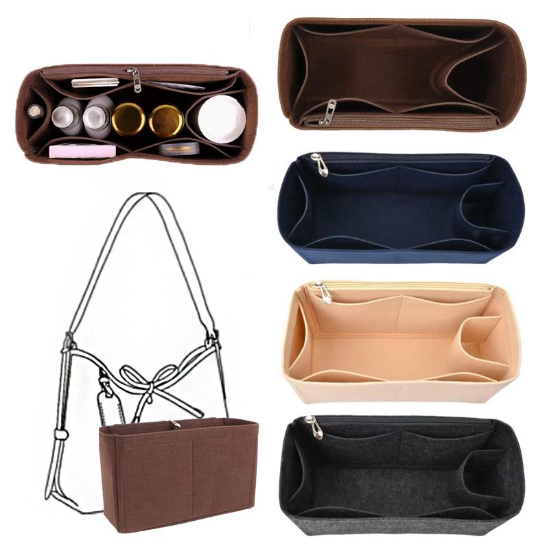 1PC Mother-Daughter Bag Set Felt Bag Reusable Dumpling-Shaped Felt Pouch Felt Inner Liner Bag 27x12x16cm