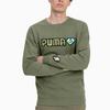 Puma Sweatshirts Men's Green Crew Neck Moderate Regular 596848-46