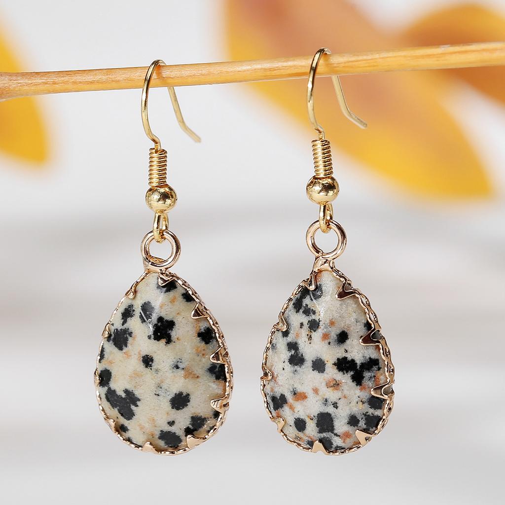 Natural Crystal Earrings, Edging, Cut Surface, Water Droplets, Amethyst Earrings, accessories,Christmas Gift, Valentine's Day Gift, Girlfriend Gift