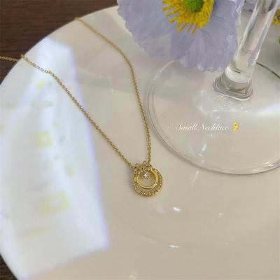 Moonlight Butterfly Wreath Necklace Female Ins Sweet Premium Color Temperament Niche Necklace Christmas
