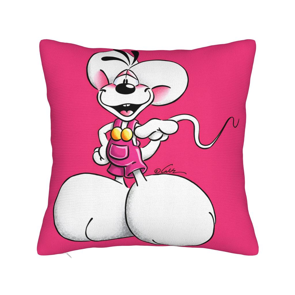 Comic Cartoons Diddl Pillow Case Soft Pillow Cover For Living Room Sofa Novelty Pillowcases