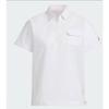 AdidaS Golf Women S Woven Short Sleeve Polo Shirt Jf4569
