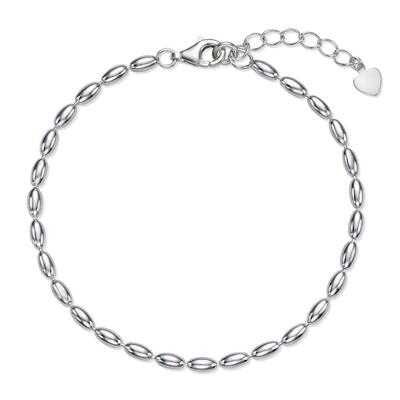 Silver 925 Egg Ball Bold Daily Women's Bracelet