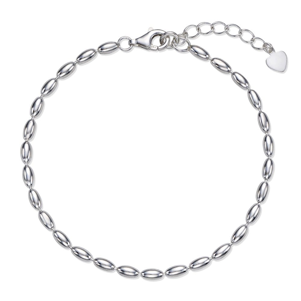 Silver 925 Egg Ball Bold Daily Women's Bracelet