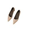 Inside and outside full leather professional commuter single shoes pointed head shallow mouth single shoes women's 2025 new versatile comfortable medi
