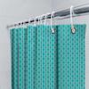 Blue And White Shower Curtain Rectangular Design For Bathrooms Easy To Clean Waterproof Fabric Decorative Window Panels In Home