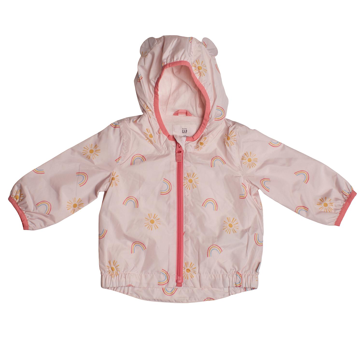 

Плащ с капюшоном с ушками 803143 для девочки 6/12 MESES розовый