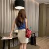 Plus Size Denim Midi Skirt - High Waist Casual Spring/Summer A-Line Bodycon Skirt for Women