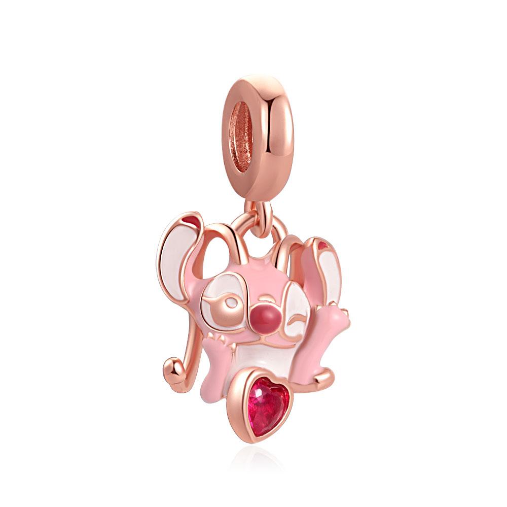 Finecopper Fit Original Bracelet Europe Cute Cartoon Doll Series Dangle Charm Beads Necklace Pendant Diy Women Jewelry Gift