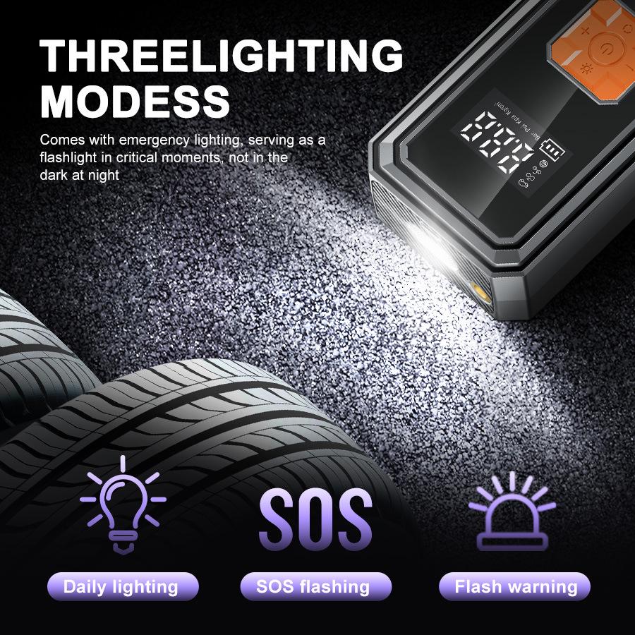 Wireless Electric Portable Tire Inflator for Cars