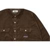 Palace Drop Shoulder Cord Shirt Nice Brown Unisex Tops P25SHT037