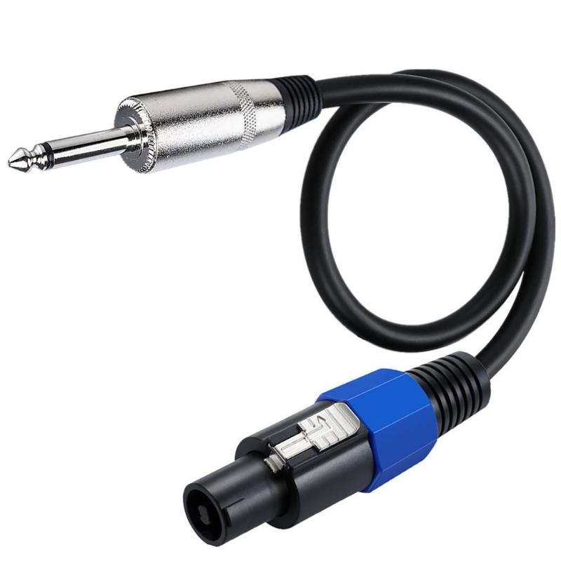Professionelles Lautsprecherkabel Speakon auf 1/4-Zoll (6,35 mm) TS-Kabel für professionelle Systeme Universelle Kompatibilität