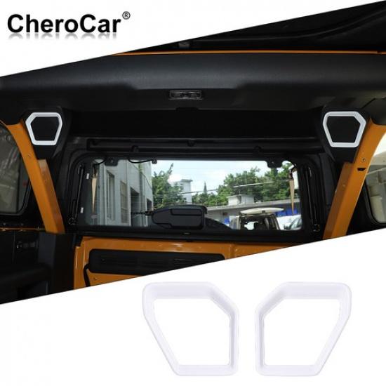 2x White Rear Trunk Speaker Trim Cover Accessories Parts For Bronco -2025