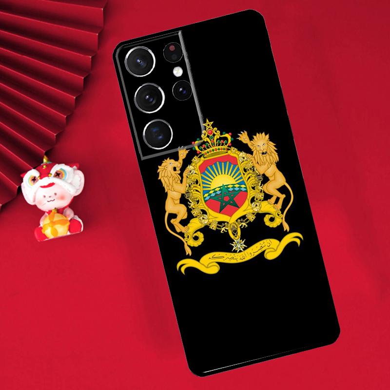 Maroc Morocco Flag Case For Samsung Galaxy S24 Ultra S21 S22 S20 S23 S25 Ultra Plus S9 S10 S25 FE Cover Funda