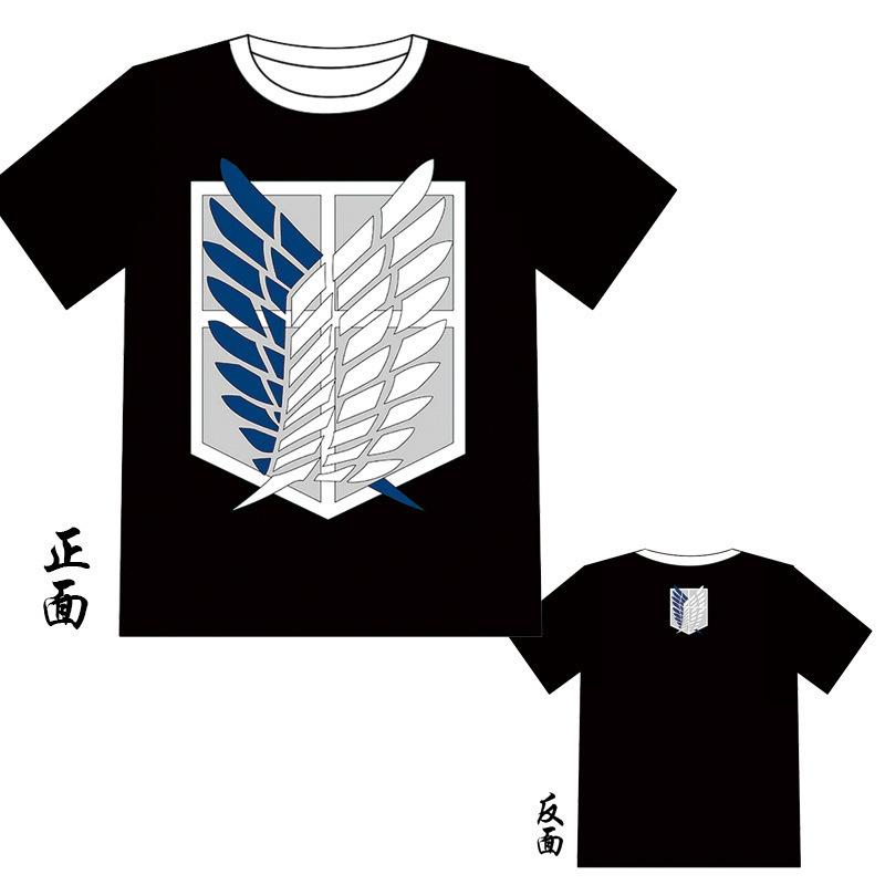 Attack on Titan 3D Pattern T-Shirt, Fashion Streetwear Graphic Tee, Lightweight Polyester Short Sleeve, Hip Hop Style Tops