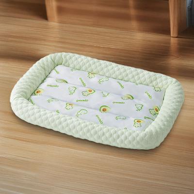 Pet Cooling Mat Cartoon Fruits Print Machine Washable Dogs Cats Sleeping Pad