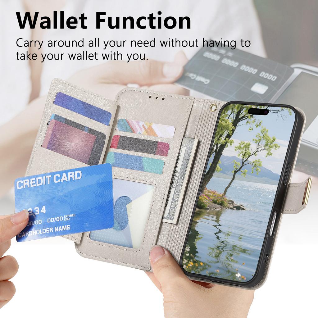 Floral Leather Wallet Case for Oppo A3 Pro/A5 Pro/Realme C63/C75/Reno12 F...Vintage All-in-One Card Holder w/Stand, Magnetic Closure & Wrist Strap