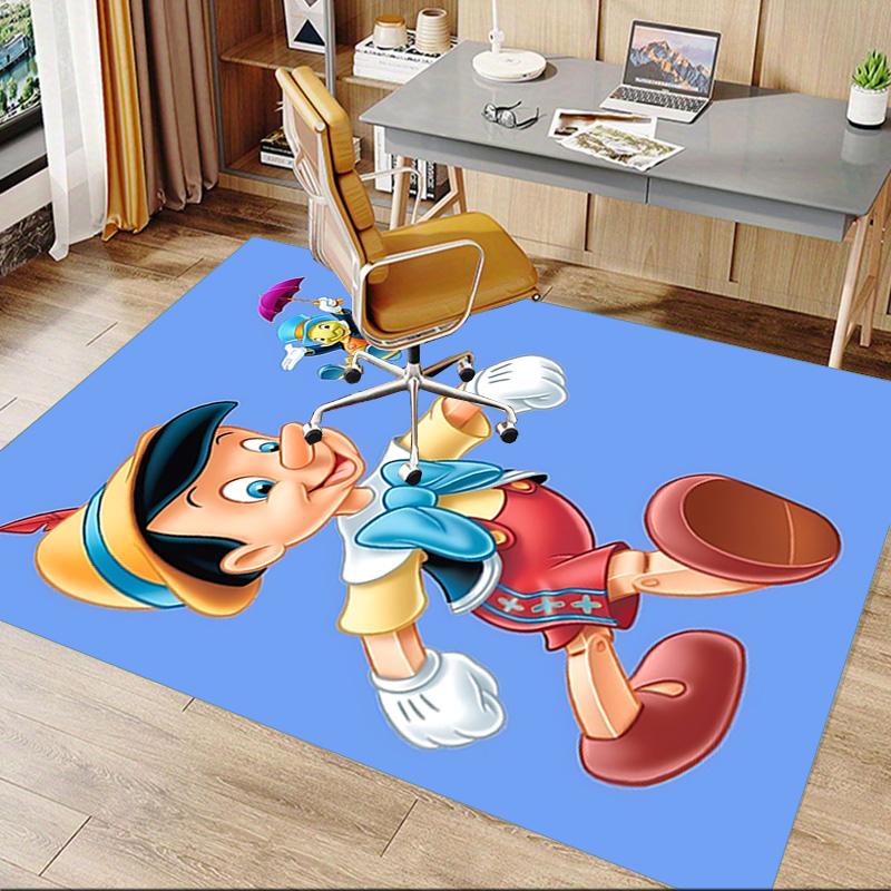 Pinocchio'S Magical Adventure Carpet For Playroom Bedroom Living Room Sofa Home Decorkids Game Area Rug Nonslip Floor Mat
