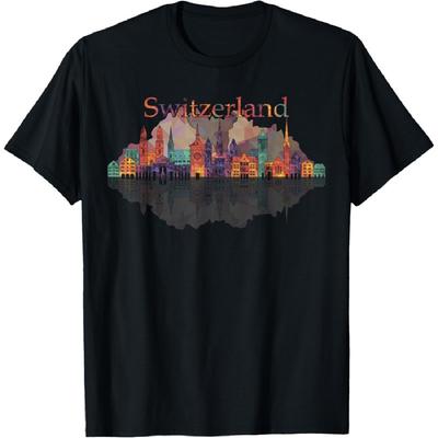 Europe Switzerland Alps Mountains Swiss Family Vacation Tee T-Shirt