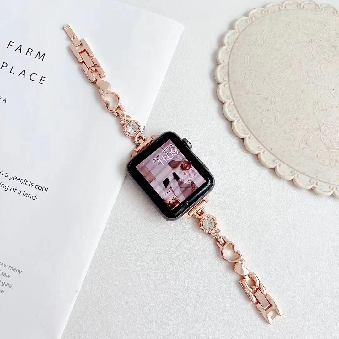 

Strap fpr apple watch S10 S9 8 7 chain stainless steel watchband iWatch 46mm 42mm 45mm 41mm 49mm Slim Replacement Band Bracelect iWatch 3-2-1 42mm Яскраво-рожевий