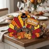 Thanksgiving Holzschild, Truthahn und Kürbis Willkommen Wandbehang Dekoration mit "Dankbar sein", Rustikale Farmhaus Herbst Ernte Dekoration für Haustür