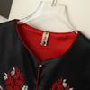 Women's Red Sleeveless Vest with Chinese Embroidery - Stylish & Versatile