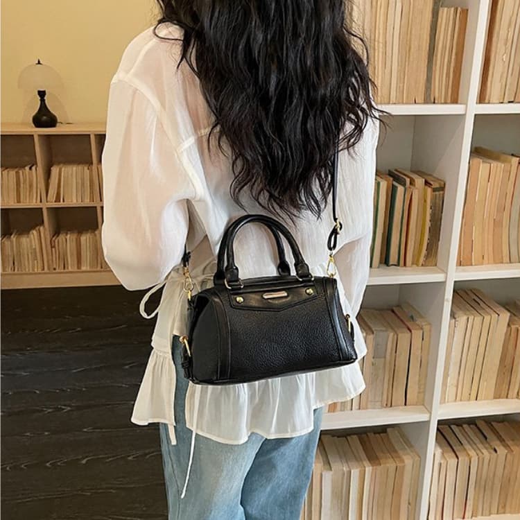 Color matching mini Boston bag women s shoulder bag
