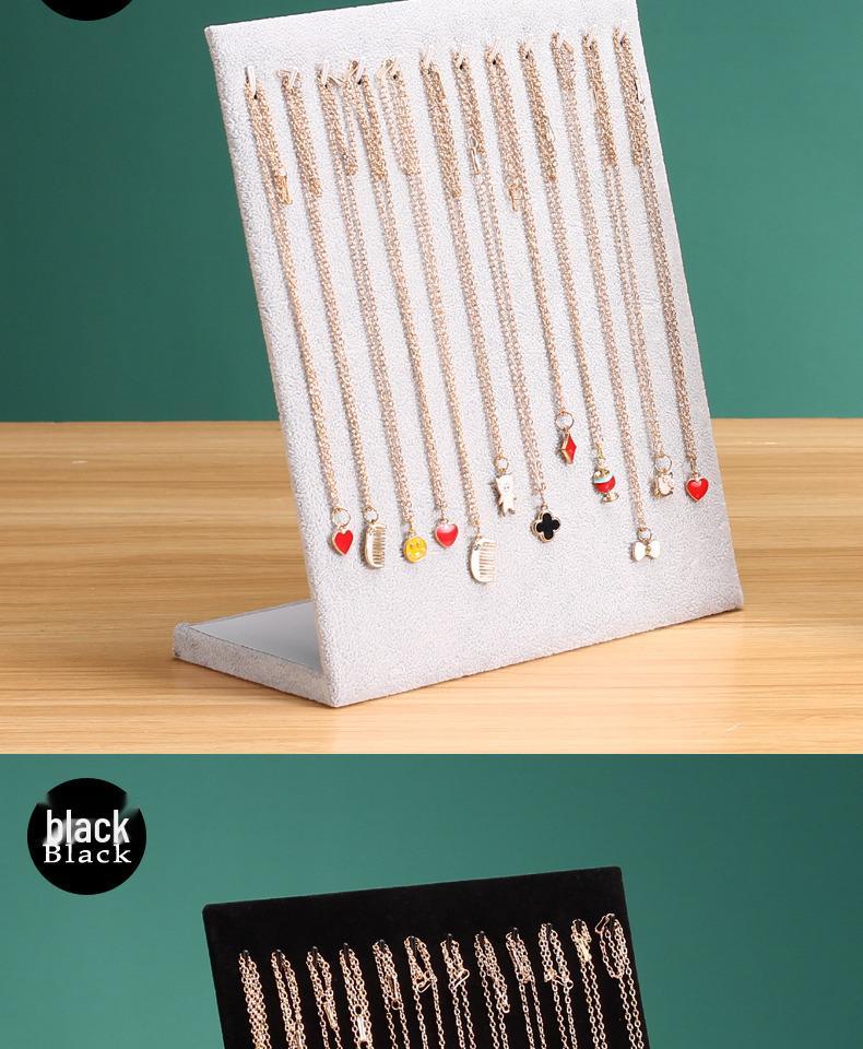 Necklace & Bracelet Display Stand with Jewelry Storage for Earrings, Rings, and Pendants