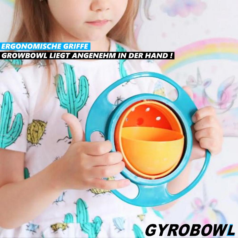 GYROBOWL Baby Schüssel Kinder Teller Schale Snackschüssel auslaufsicher