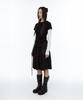 Rough Neck Out-Pocket Pleated Skirt Black