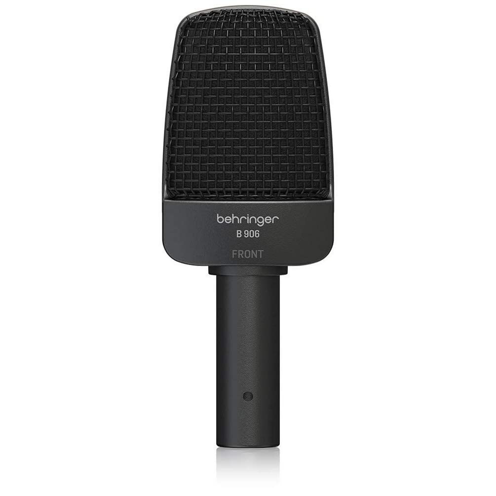 Behringer B 906 Dynamic Microphone, Supercardioid Polar Pattern, Switchable Low CutFlatHigh Boost, Carrying Case, and Mic Stand Adapter Included,