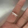 Korean Style Simple Ribbon Bowknot Ring for Women's Fashion Personalized Open Index Sweet Bow Finger Ring Y2K Jewelry Gift Party