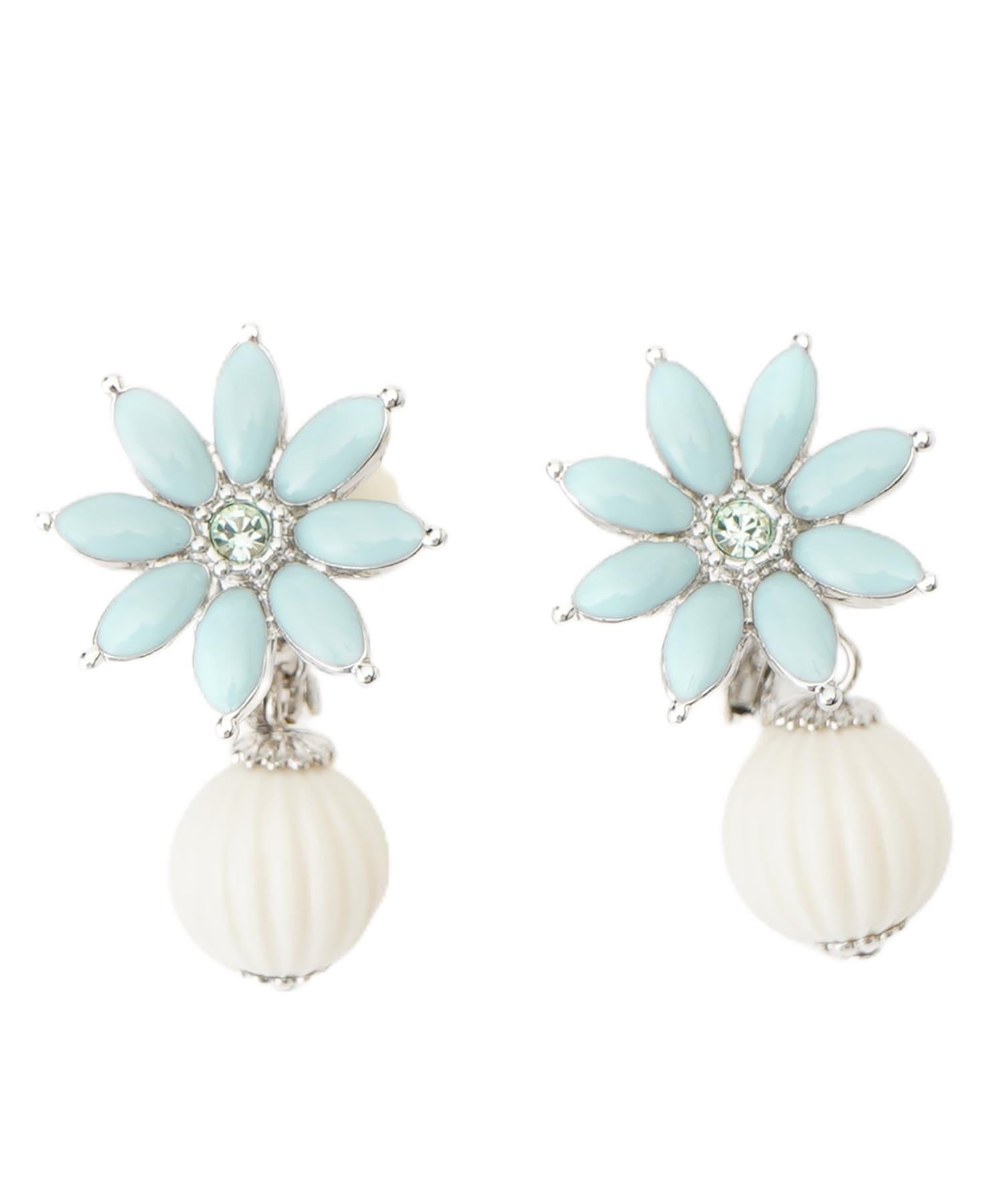 

en Margaret motif earrings LAME1057 B2 [Lanvin Bleu] 2-way синий