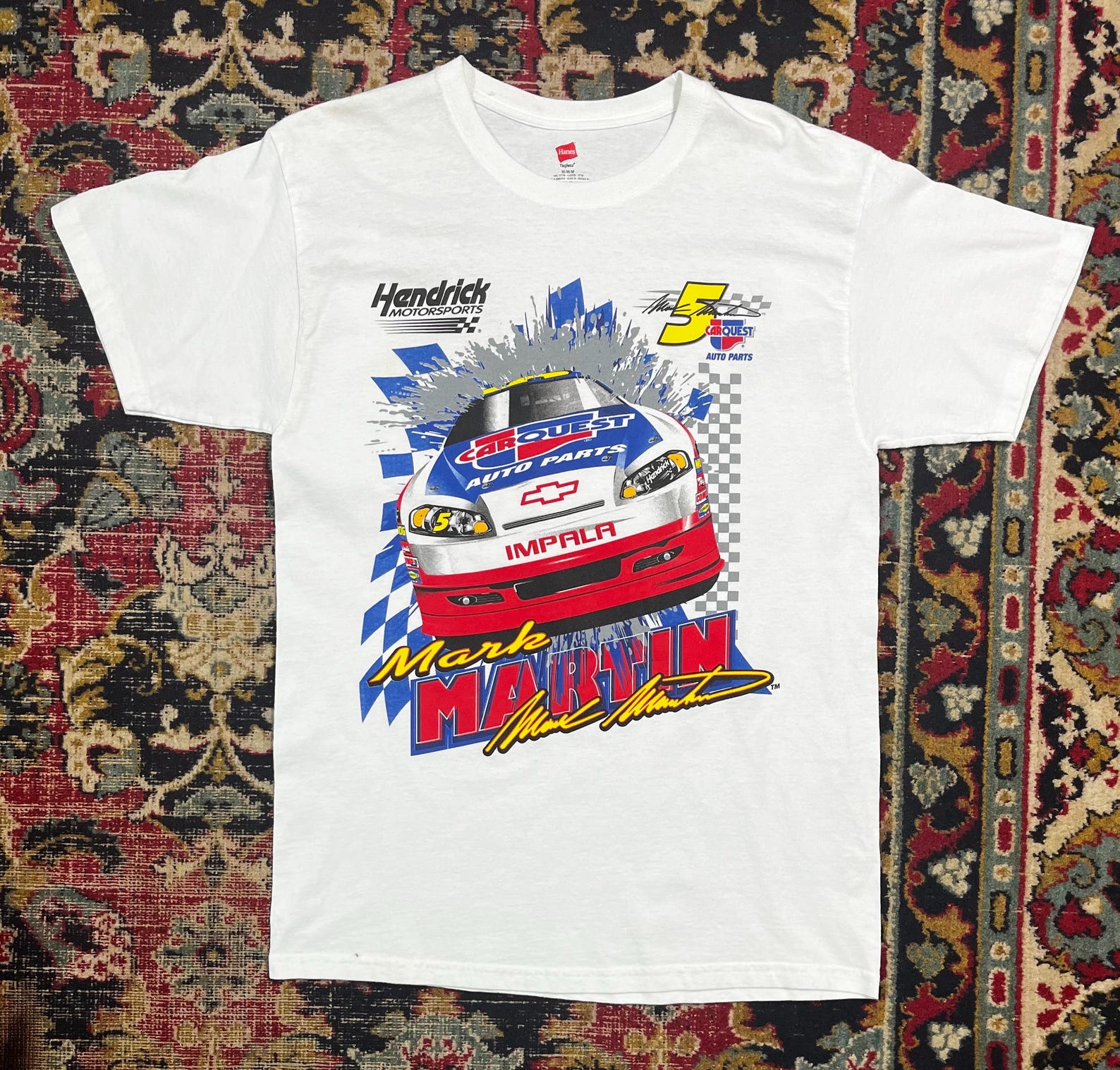 Vintage NASCAR Mark Martin Racing T-Shirt Size M L