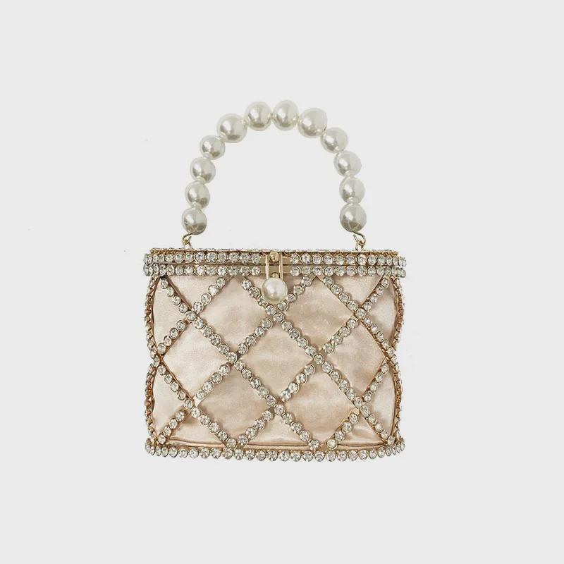 Neuer Trend: Damen Sommer Diamantkorb Tasche - Europäischer & Amerikanischer Stil, Großes Fassungsvermögen, Handheld & Diagonal