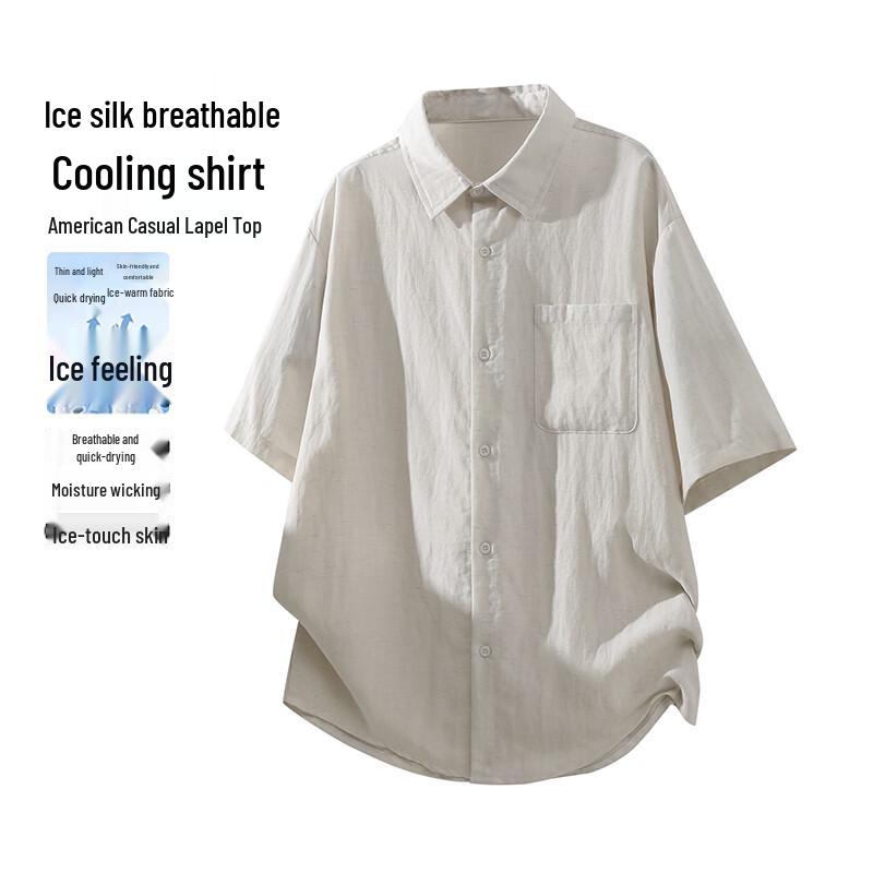 MEDE Men s Tencel-Linen Blend Short Sleeve Work Shirt XL