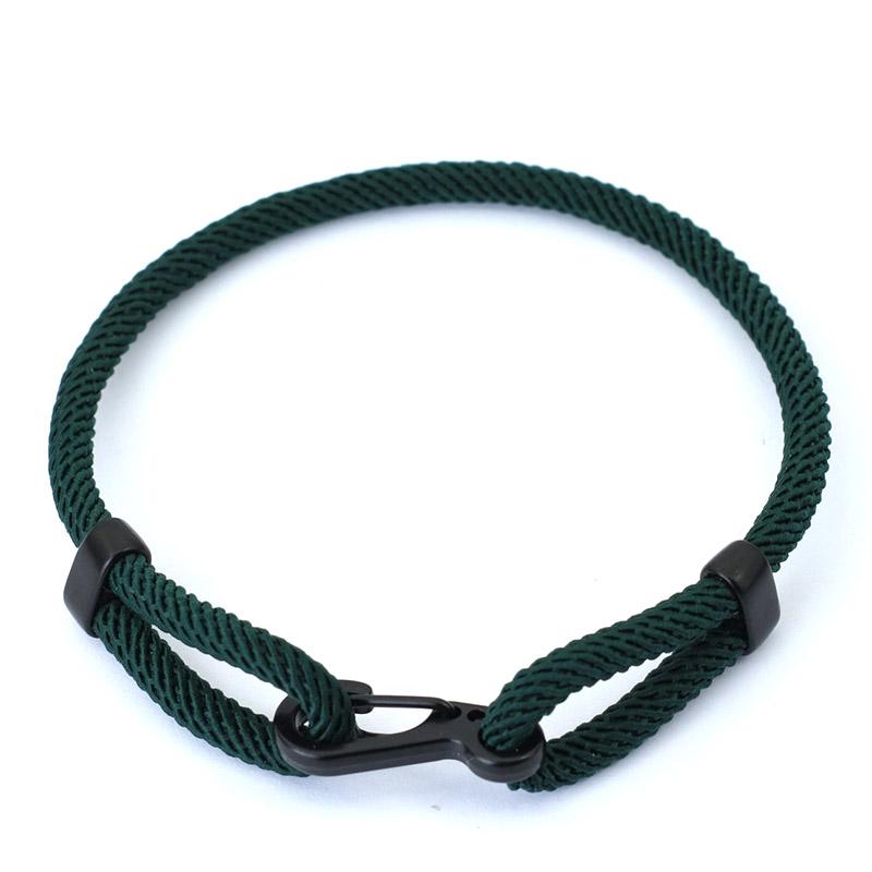 Bracelet Corde Réglable Unique Unisexe Noir Boucle Aventure Extérieure Bracelet Chanceux Rouge Bracelet Couple Bijoux Amitié Cadeau