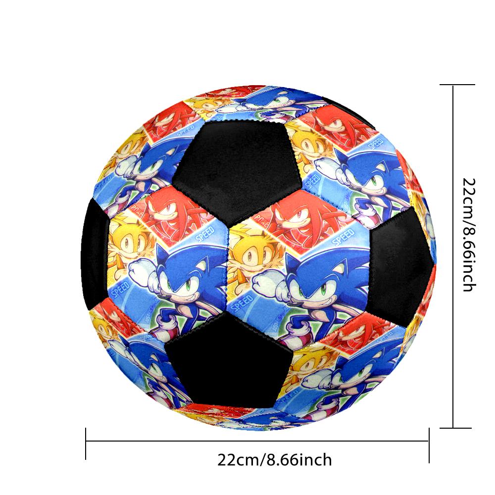 Soccer Ball Colorful Machine Stitched PVC Size 5 Team Training Competition Ready Durable High-Bounce Cool Sports Gift