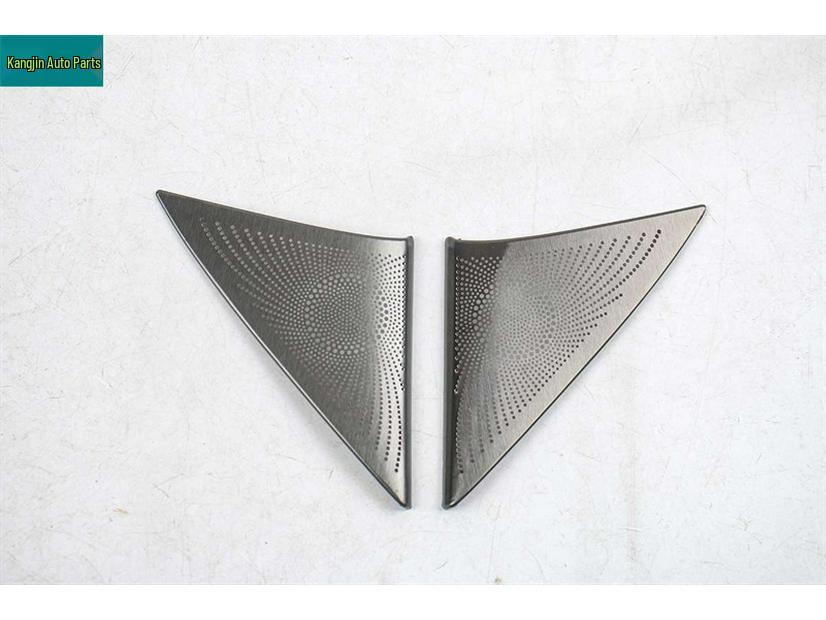 ZEEKR 001 Black Titanium Stainless Steel Front Pillar Speaker Cover Decor.