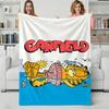 Cartoon Chubby Cute Cat Throw Flannel Blanket Perfect for Sofa Office Bed Travel Sleep Read Relax Camping Four Season Use